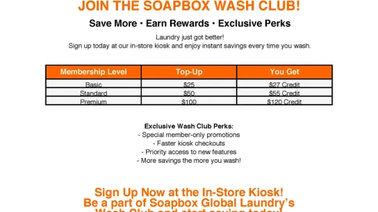 Soapbox Wash Club: Grove City’s Best Way to Save on Laundry