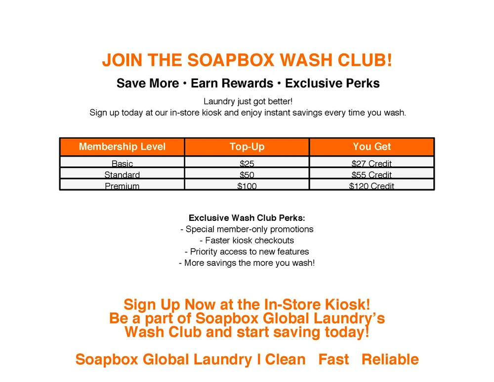 Soapbox Wash Club: Grove City’s Best Way to Save on Laundry